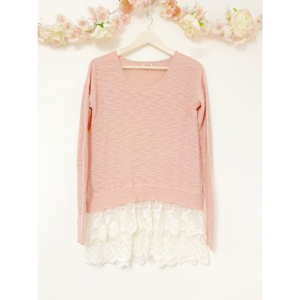🤍MOSSIMO | sweater lace tunic
